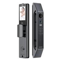 因硕 全自动智能门锁家用指纹锁智能锁 大屏可视高清猫眼远程对讲 C08 可视变声对讲+远程逗留监控