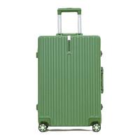 波斯丹顿(BOSTANTEN)万向轮铝框拉杆箱男女大容量行李箱短途出行登机箱商务旅行密码箱 牛油果绿 20英寸