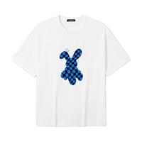 gxgjeansgxg.jeans男装短袖T恤 2023年夏季新款纯棉体恤白色兔子印花圆领t 白色 175/L