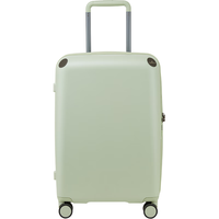 愛可樂 ECHOLAC  大容量行李箱PC防刮便携拉杆箱TSA密码锁箱子万向轮可定制旅行箱 微光绿 20英寸