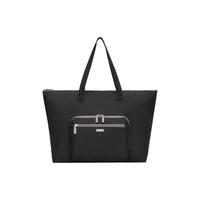 TUMI 途明 女士托特包可折叠轻便托特包 黑色拼卡其色/0481996DKOE