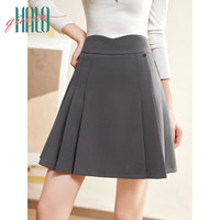 Halo Queen 女新款百褶裙高腰显瘦遮肉A字短裙 H143B2003