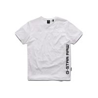 G-STAR RAW 侧面logo设计直筒短袖T恤