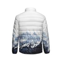 海澜之家立领羽绒服秋冬雪山渐变时尚休闲柔软保暖外套男