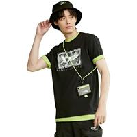 XTEP 特步 短袖T恤半袖男款春夏运动服圆领官方旗舰878229010245 正黑色 XL