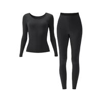 蕉内热皮301+保暖套装男女士保暖内衣发热抗静电上衣打底秋衣秋裤 灰兰 S