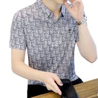 花花公子(PLAYBOY ESTABLISHED 1953)短袖t恤夏季Polo打底衫男士衣服男装 黑色 L
