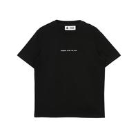 杰克·琼斯(JACK&JONES)短袖T恤男士夏季圆领休闲商务字母胶印休闲男装百搭 E42黑色 165/88A/XS