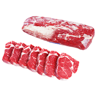 往来白丁 澳洲整条牛排原切儿童牛排整根厚切安格斯新鲜牛肉 生鲜 草饲眼肉2kg