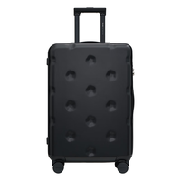 爱华仕 OIWAS24英寸大容量行李箱拉杆箱女20英寸登机箱密码箱高颜值旅行箱6716 黑色 20英寸(登机箱)