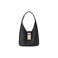 菲拉格慕 Ferragamo)女士黑色扣饰装饰流浪包(中号)0764378