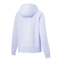 李宁 LI-NING速干凉爽卫衣女23系列吸汗舒适开衫连帽运动外套AWDT520 浅光蓝-4 XL