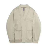 李宁 LI-NING中国李宁 LI-NING x 成龙功夫系列丨卫衣男女开衫无帽运动外套AWDT663 黎草色-1 M