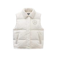 ANTA 安踏 ×KIRSH丨小樱桃羽绒马甲女冬保暖百搭羽绒服外套 芡石白-1 L/女170