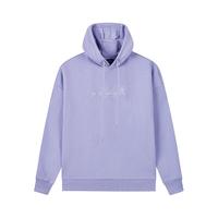 361° 361度运动卫衣女抓绒保暖连帽套头卫衣宽松舒适上衣 苏菲紫 L