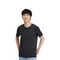 京选尚品快干短袖T恤男3A级抑菌打底衫男半袖 黑色 L