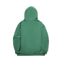 李宁 LI-NING中国李宁 LI-NING卫衣男女同款2023宽松套头连帽运动上衣AWDT719 深殿绿-3 L