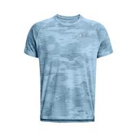 安德玛 UNDERARMOUR）秋冬Streaker男子迷彩跑步运动短袖T恤1380775 蓝色490 M