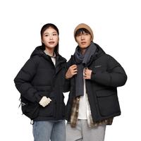 NORTHLAND 诺诗兰 羽绒服90鹅绒轻便保暖防泼防风羽绒外套NDJDT5692E 纯黑色 175/L