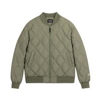 WildChildClub WCC 冬季新款菱形格羽绒服男短款美式加厚棒球服潮牌情侣夹克外套