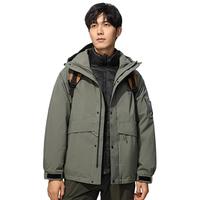 JEEP SPIRIT Jeep吉普冲锋衣户外三合一可拆卸羽绒服男外套