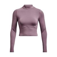 安德玛（UNDERARMOUR）秋冬Meridian女子训练运动修身高领柔感长袖T恤1380773 紫色500 S