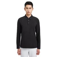 可隆 KOLON SPORT长袖polo男款户外防体恤抗菌速干T恤