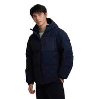 Gap 盖璞 男女装秋季2023LOGO防风雨连帽外套720840户外休闲外套 海军蓝 175/92A(S)