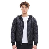 KELME 卡尔美 休闲运动串标羽绒服保暖双面男冬季外套连帽充绒卫衣