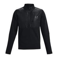 安德玛 UNDERARMOUR）秋冬ColdGear Infrared男子1/2拉链训练运动卫衣1366196 黑色001 L