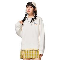 LI-NING 李宁 卫衣女士春秋官网女装长袖休闲圆领套头上衣宽松运动服女