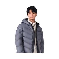 【石墨烯 抗静电】坦博尔羽绒服男2022年秋冬时尚连帽宽松保暖休闲外套TF336309 端流灰 170/88A
