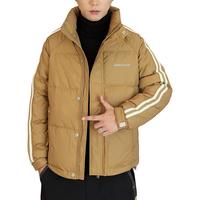 花花公子(PLAYBOY OUTDOOR)羽绒服男短款立领保暖防寒服白鸭绒外套男冬季商务休闲运动男外套 SXY-9868焦糖【羽绒服】 L 120斤以下