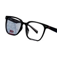 Levi's李维斯近视防蓝光全框眼镜潮流简约流畅方框眼镜框架可配镜 7126/F-807黑色 含目戏1.60防蓝光镜片
