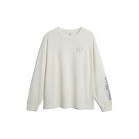 Gap 盖璞 男女装秋季2023LOGO宽松廓形运动长袖T恤773174休闲上衣