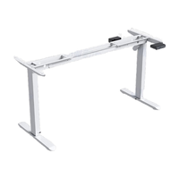 蓝立哆电动升降桌桌腿套装升降桌站立办公电脑桌博世升降桌米家 【K1z】品牌单电机|窄桌|电动升降桌架白色 无桌板