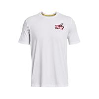 安德玛 UNDERARMOUR)秋冬库里Curry男子篮球运动短袖T恤1379857 白色100 L