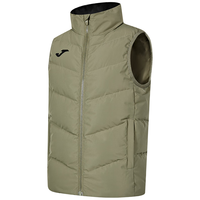 JOMA儿童棉服外套男女中大童棉马甲秋冬季加厚保暖坎肩足球训练棉马夹 橄榄绿 130