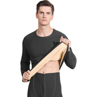 雪中飞 SNOWFLYING保暖内衣男士加绒加厚速热防寒打底秋衣秋裤超厚含山羊绒套装冬季