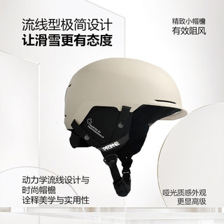 TERROR滑雪头盔男女运动护具单双板户外装备保暖防撞雪盔 白色 L