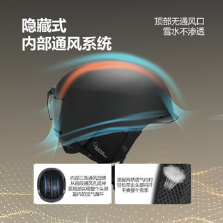 TERROR滑雪头盔男女运动护具单双板户外装备保暖防撞雪盔 白色 L