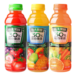 农夫山泉 农夫果园30%混合口味450ml*15（新口味）