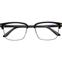 汤姆福特TOM FORD近视眼镜框架男女光学眼镜架黑金色眼镜TF5635-DB-001 55MM+配佳锐镜片1.67（1000度内）