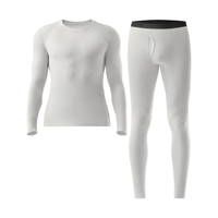 蕉内热皮303+++秋冬男女士保暖套装抗菌加绒打底外穿内衣加厚秋衣秋裤 【男款】云灰 XXXXL