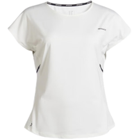 迪卡侬(DECATHLON)运动T恤女夏季宽松透气速干跑步短袖休闲快干上衣WSZ2 清新白 S/38