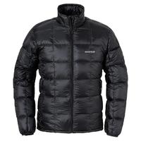 mont·bell 羽绒服男款户外秋冬轻便保暖800蓬鹅绒立领上衣外套 1101661 BK黑色