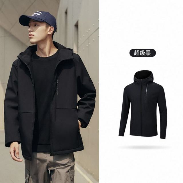 361° 雨屏科技 男女同款 防风防水加绒冲锋衣