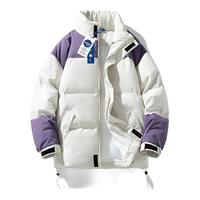 NASA ACDC 冬季新款拼色立领防寒加厚羽绒棉服