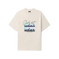 5CM it /FIVECM款宽松短袖T恤季时尚印花半袖TEU01K BGL/棕色 XS