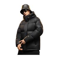 雪中飞 SNOWFLYING 连帽黑金羽绒服男款秋冬季男士2023男生加厚保暖潮